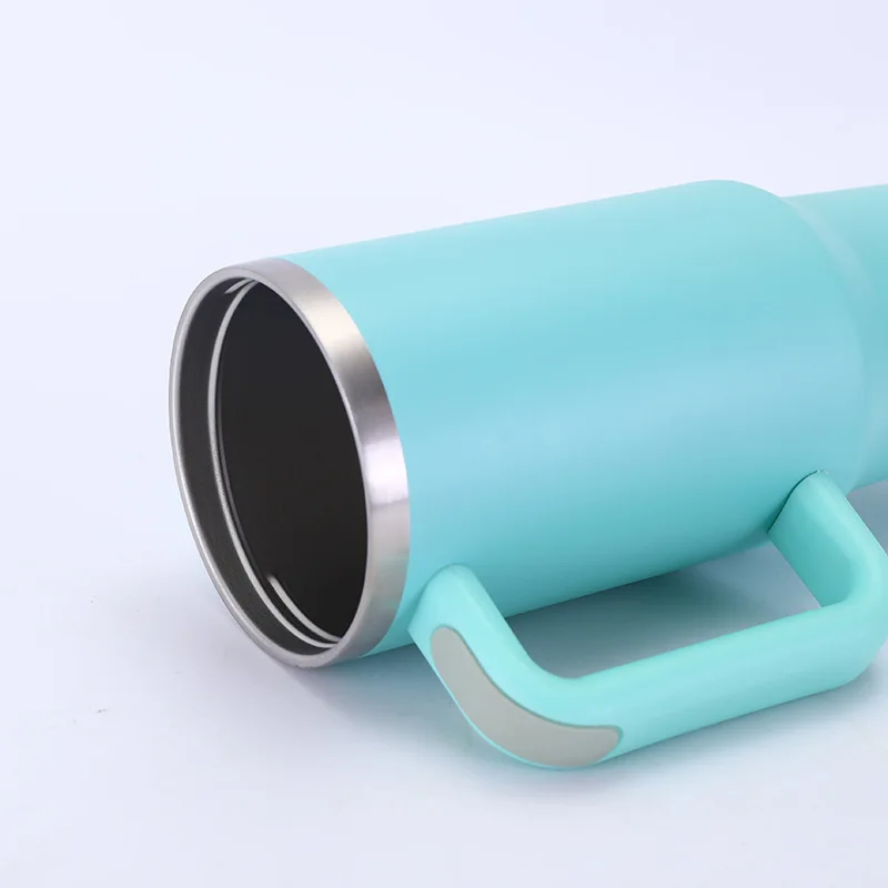 Оптовая продажа изготовленный на заказ 40 унций кружка для путешествий чашка из нержавеющей стали с вакуумной изоляцией стакан ручкой солома