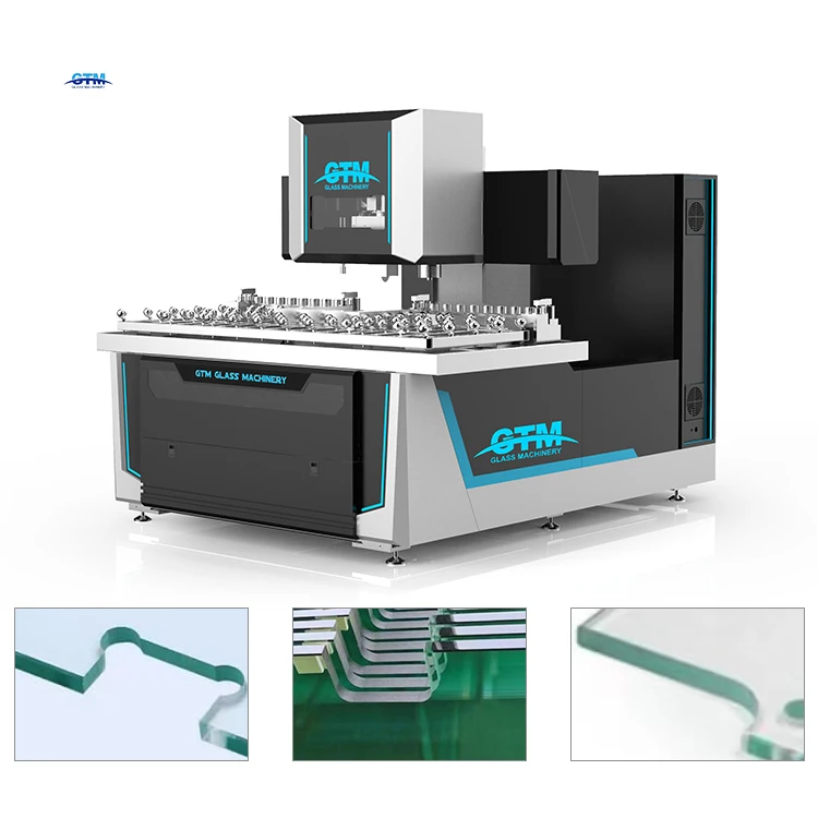 Cnc Automatic Glass Working Center Machinery For Milling Drilling