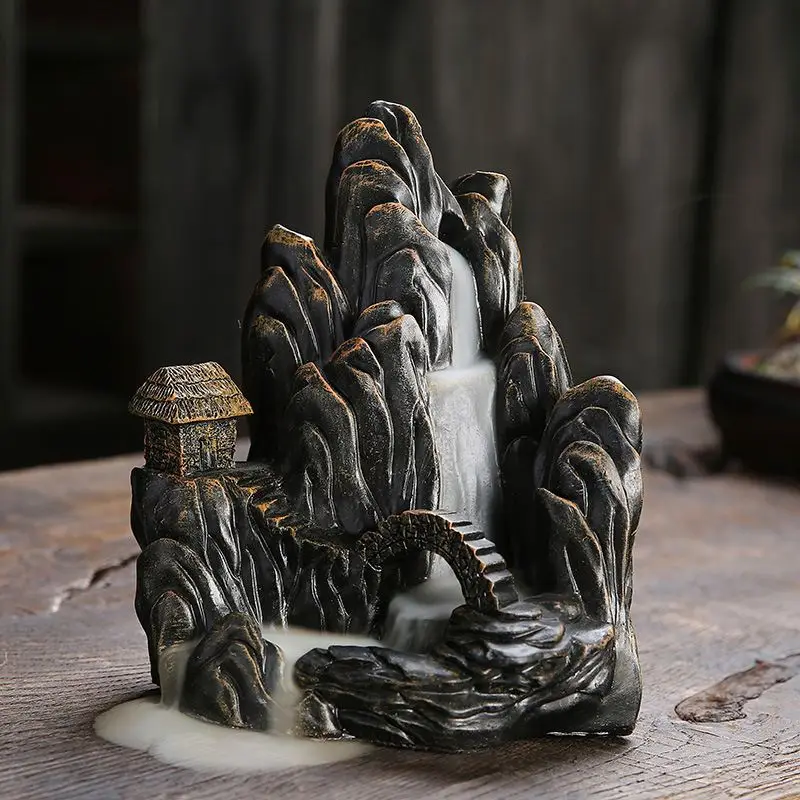 Прямая продажа с фабрики оптом кадило держатель Дым обратного потока конус керамическая курильница для благовоний