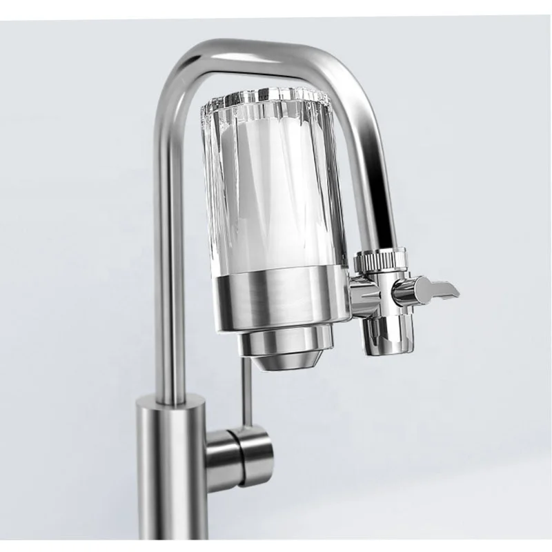 Transparent Outer Shell Kitchen Tap Filter Faucet Water Filter Ceramic Cartridge Kitchen Tap Water Filter Removes Sand