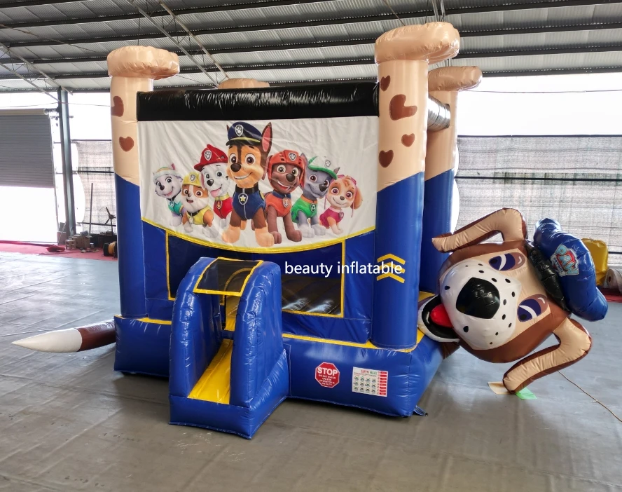 commercial boy theme Paw Dog Patrol bounce house inflatable bouncer dog theme jumper for party business