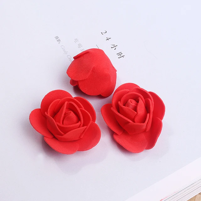 Manufacturer Wholesale Soap Flower Head Simulation Flower Rose Head Diy Base Soap Flower Head