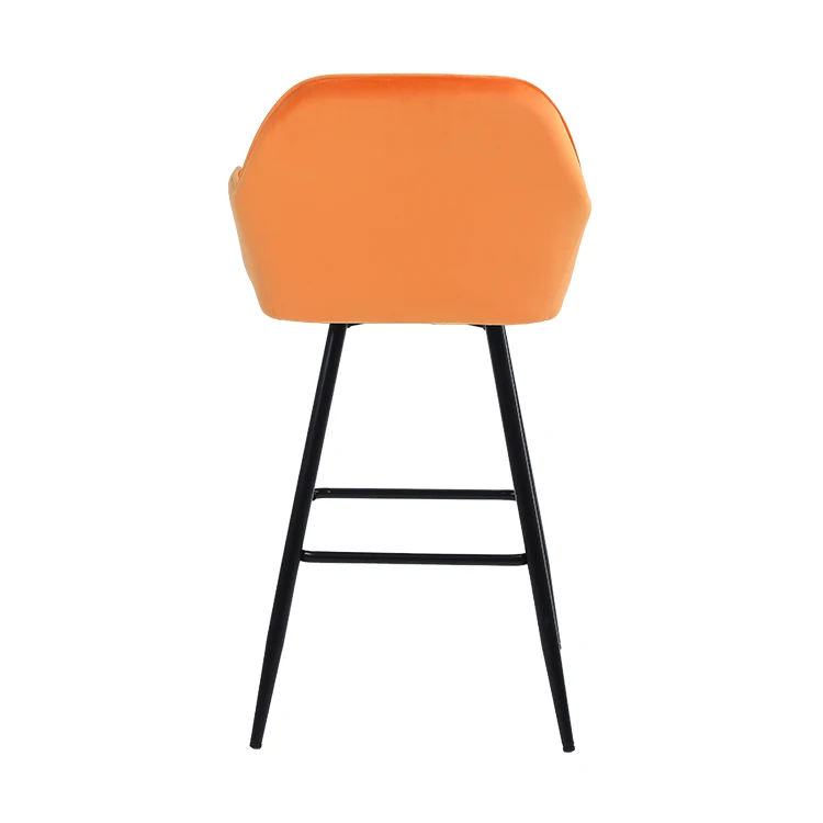 Luxury Bar Stool Modern Outdoor Metal Wood Kitchen Leather Velvet Bar Chair Barstool Wooden Counter Height Bar Stool for Kitchen
