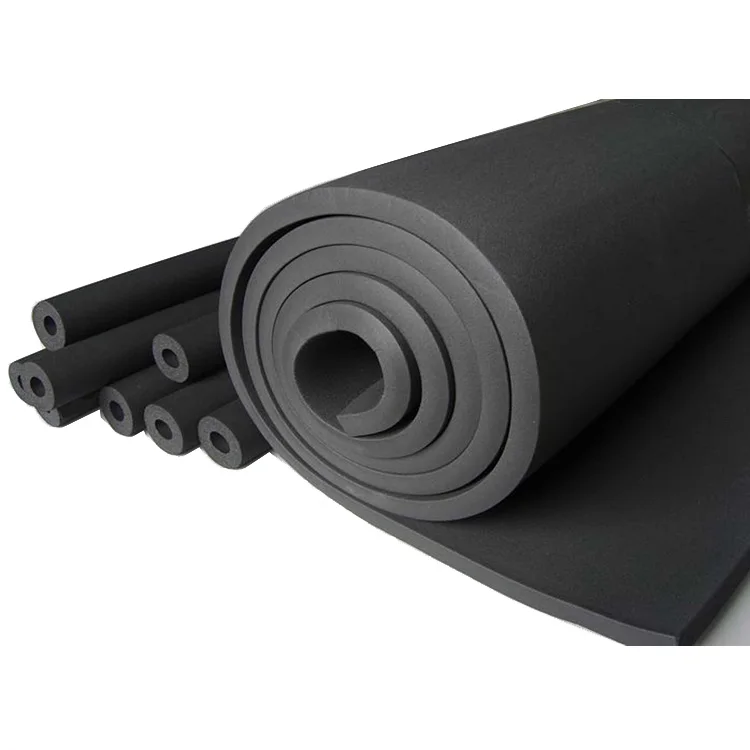 hs code 25mm thickness insulation materials rubber foam sheet price