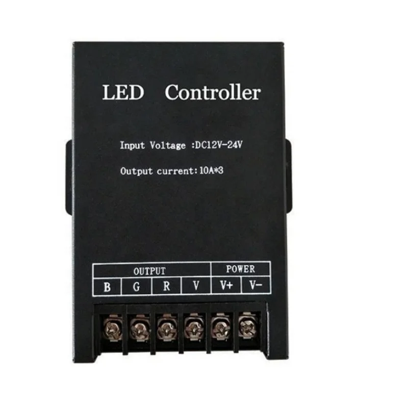 Iron case 2.4G RF full touch RGB controller dc12-24v 18A Touch Screen Remote RGB LED strip light Controller