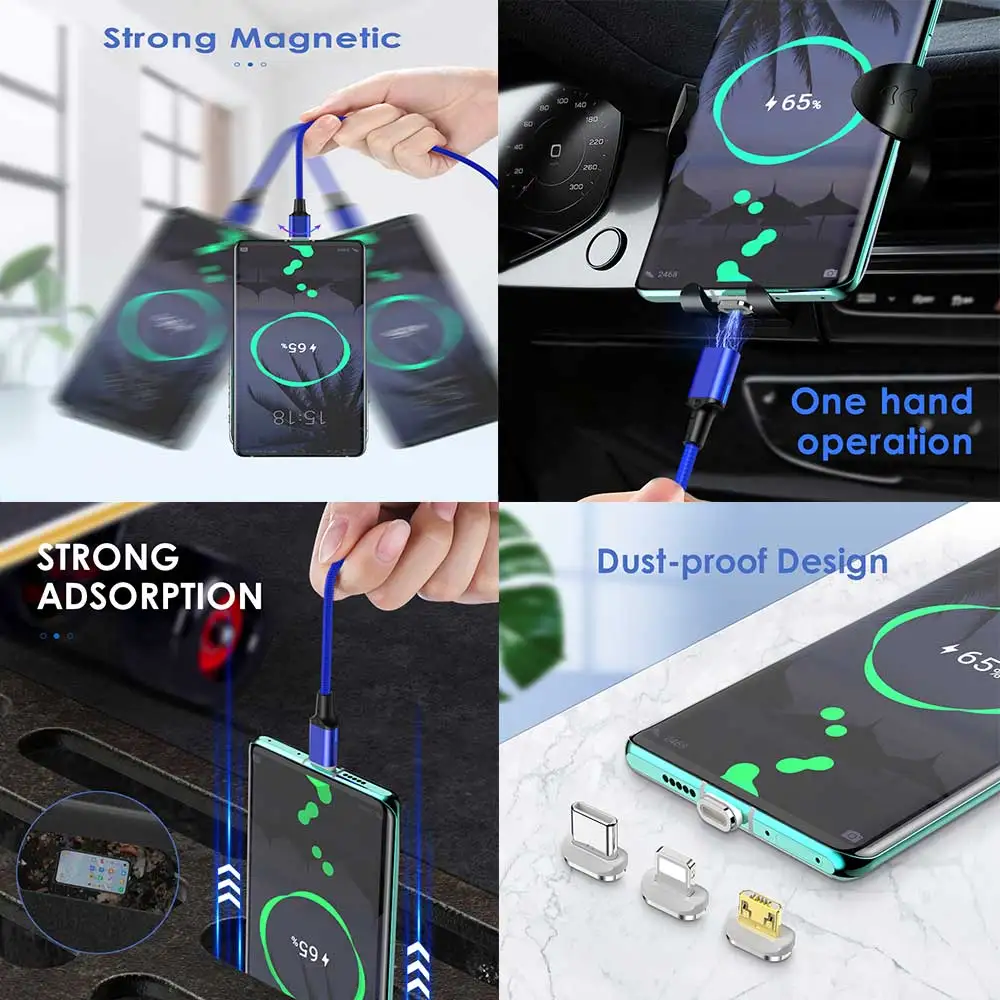 
IPSKY Custom logo data cable strong magnetic with N52 data and charging cable 