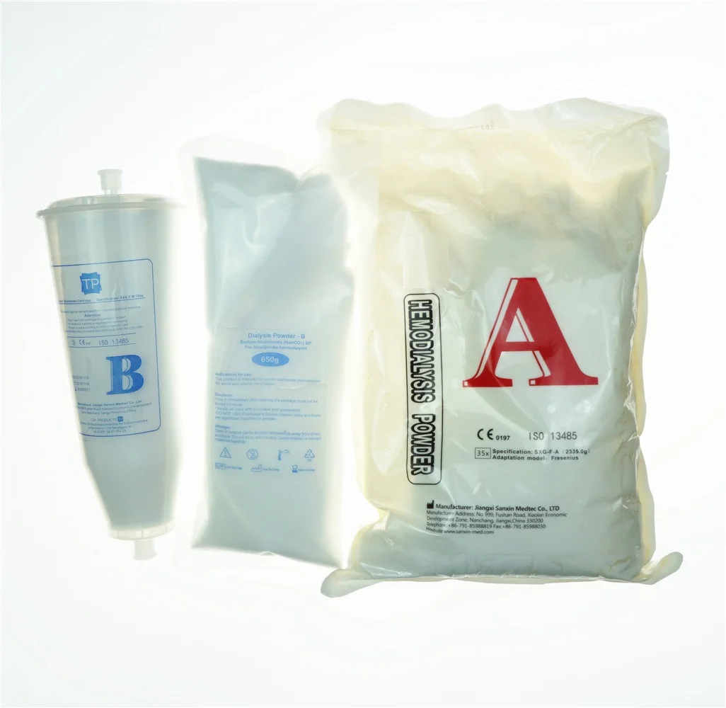 2 patient 10 patient Medical Dialysis Powder Professional Consumables Dry Dialysis Hemodialysis Concentrate Powder A B
