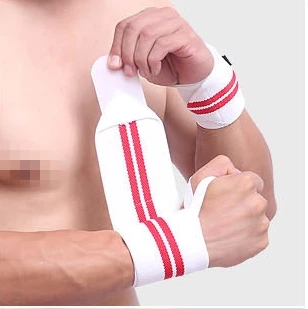 Fitness Safety Nylon Elastic Gym Sports Wrist Support Powerlifting Weightlifting Wrist Wraps