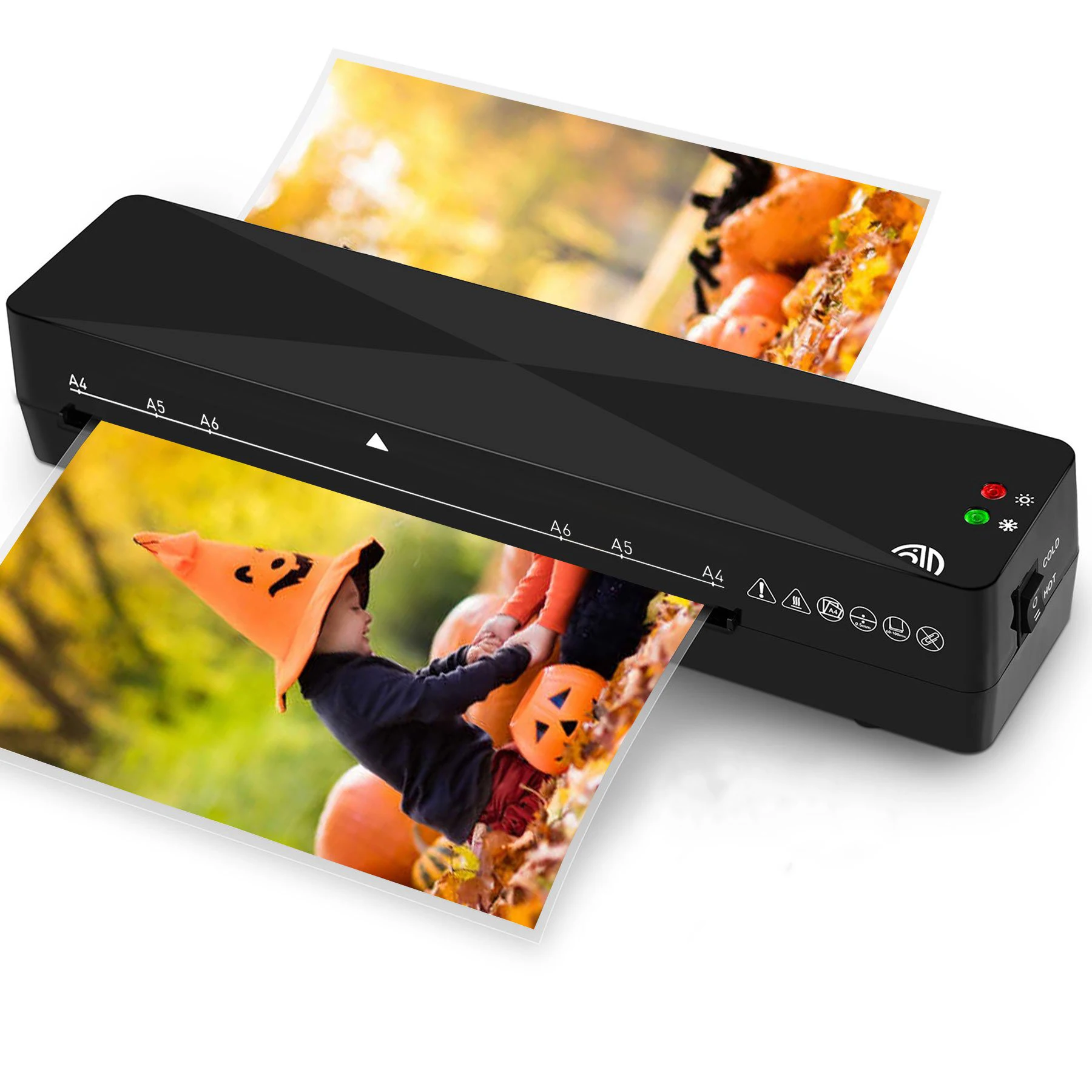 FNL001 Hot Cold Double Roll School Office Home Paper Documents Photo A4 Laminating Machine