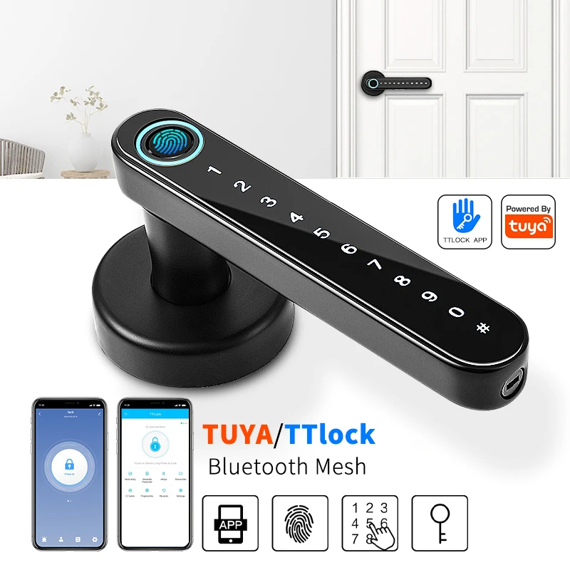 electronica gate digital wireless cheap home furniture biometric electronic china tuya smart finger print lock