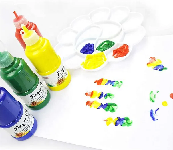 wholesale colorful 120ml water based acrylic paint set for children drop bottle