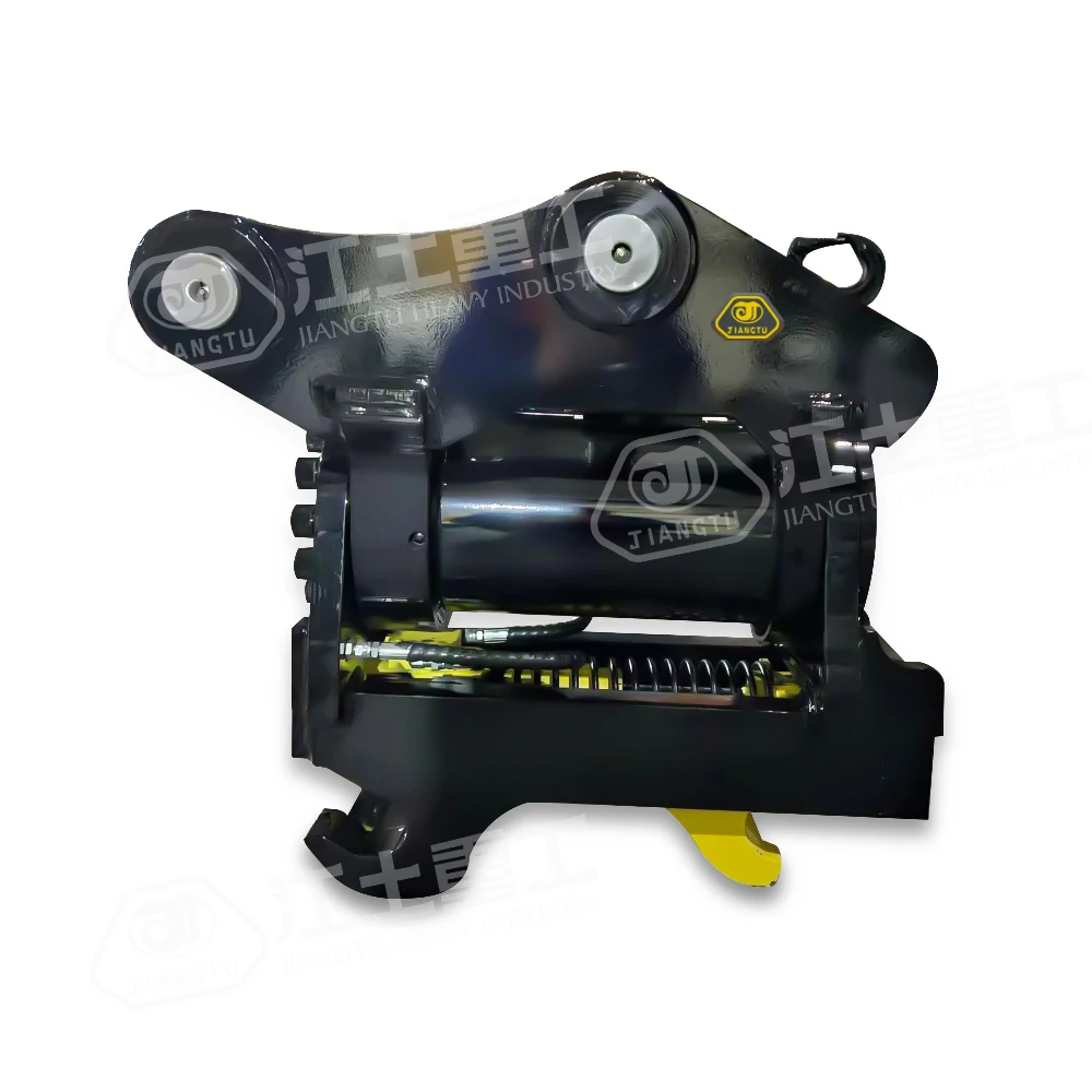 Hydraulic double locking quick hitch coupler tilting hitch for excavators