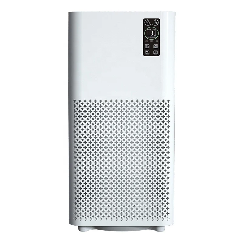 Tuya App Negative Ions Home Large Room Air Purifier 360 Degree Air Flow Circulation Air Cleaner for Home/Office/Hotel