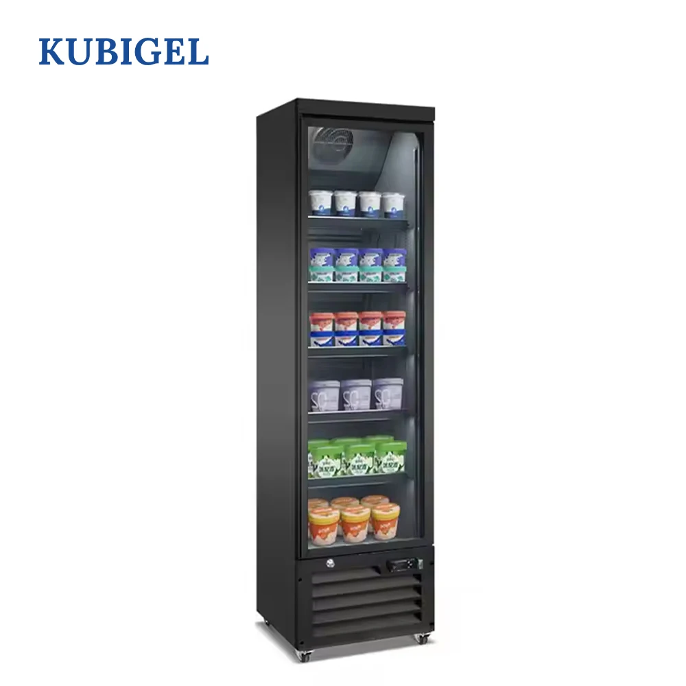 Supermarket Single Glass Door Freezer Multideck Showcase Fridge Heavy Duty Shelf Display Chiller