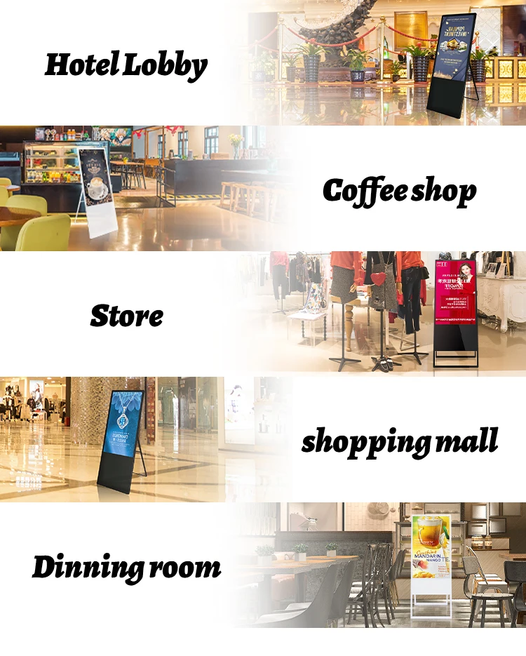 Advertising Poster Display Poster Digital Signage Free Standing Digital Poster