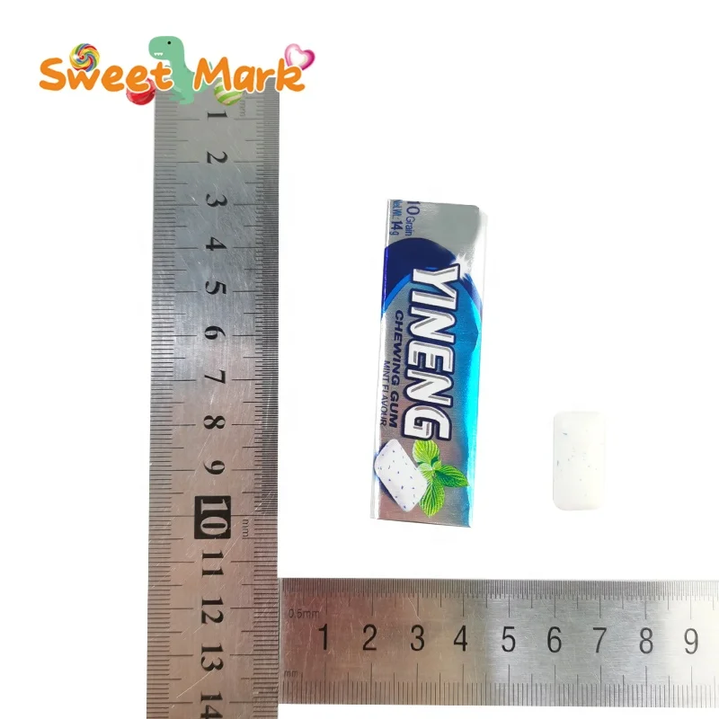 Halal candy crispy skin chewing gum fresh breath fruit bubble gum