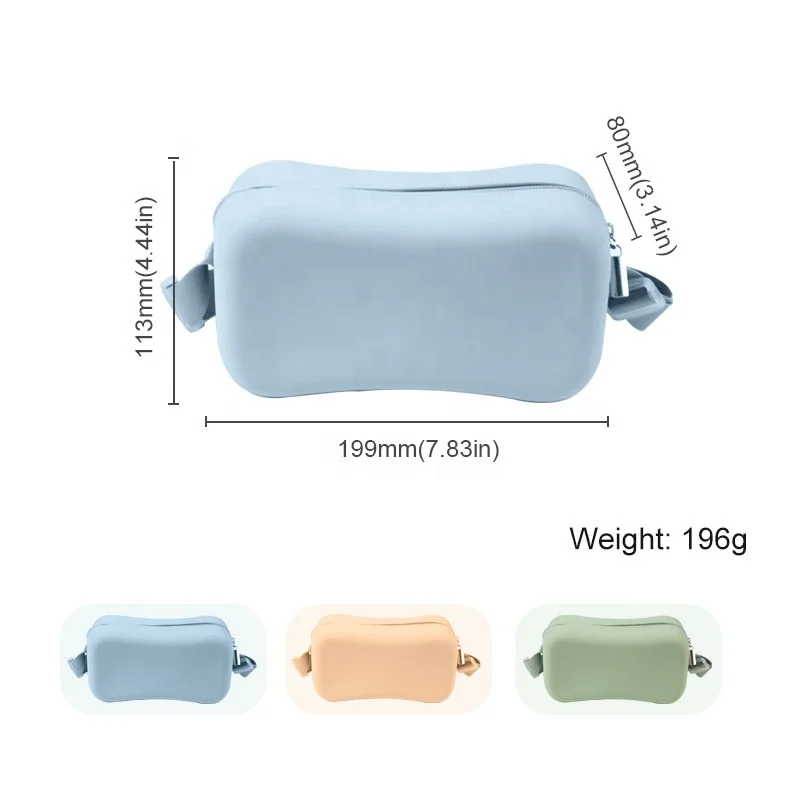 Wellfine Women Silicone Tote Bag Custom LOGO Silicone Shoulder Bag Handbag Fashion Ladies Satchel Messenger Bags