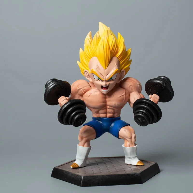 Collection 17cm anime GK DBZ super saiyan Vegeta Fitness action figure PVC model toy for gifts