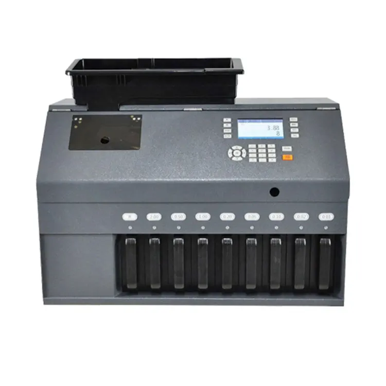 CS-900-3 Automatic Coin Sorter Wrappe High speed Coin Counting Machine for multi countries Coin Cash Register