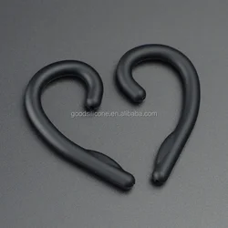 high quality non-toxic unisex waterproof earphone k silicone ear hooks