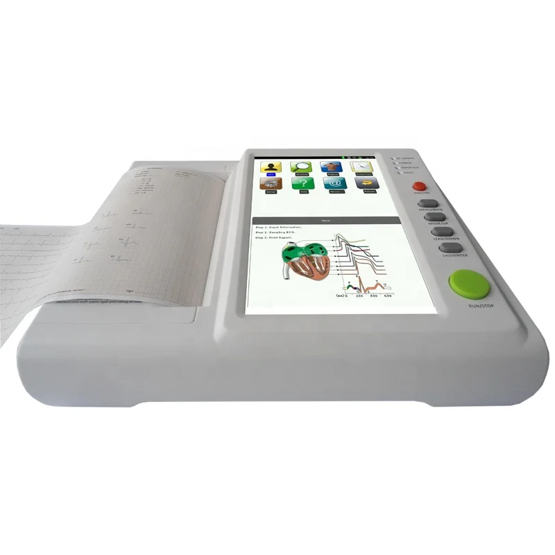 3 6 12 channel digital electrocardiogram electrode 12 lead ecg holter monitor portable electrocardiograph device machine price