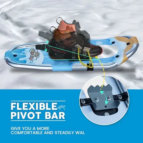 BSCI Factory OEM Wholesale Custom CE China Supplier kids snow shoes aluminum children snowshoeing ski snowshoes set