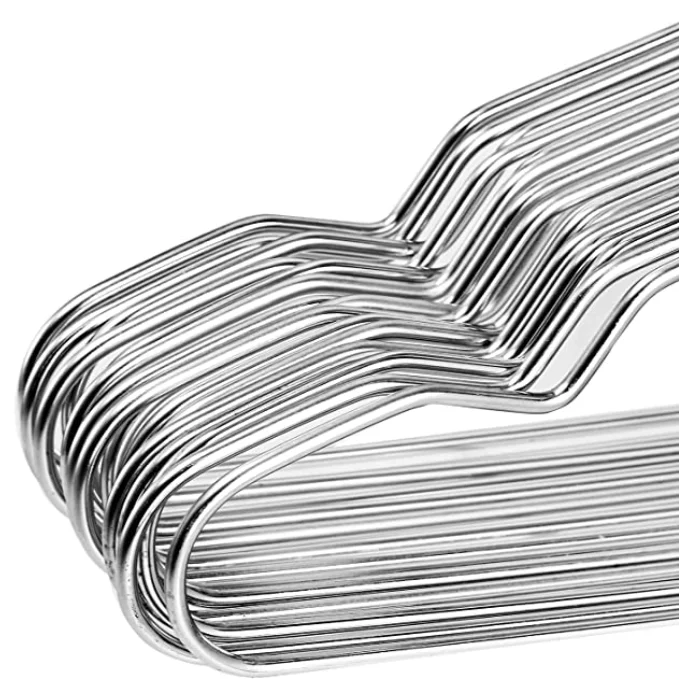 Direct from Manufacturer Practical Disposable Galvanized Metal Coat Hanger for Dry Cleaning Shops
