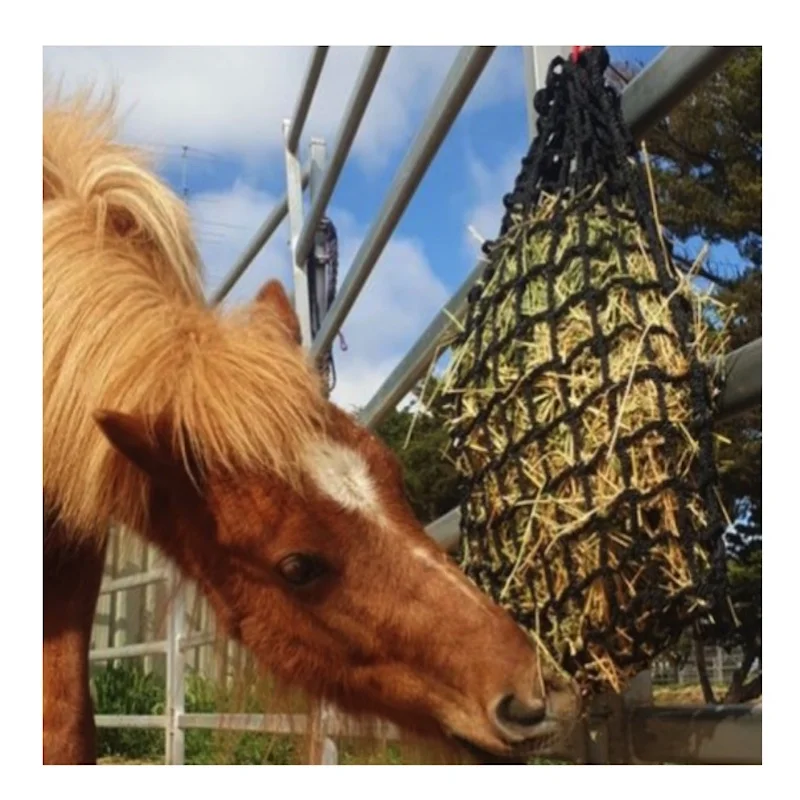Easy Feeder Horse Hay Bag with rings/hors round bale hay net/horse feed net horse husbandry horse stable feeding bag hay net