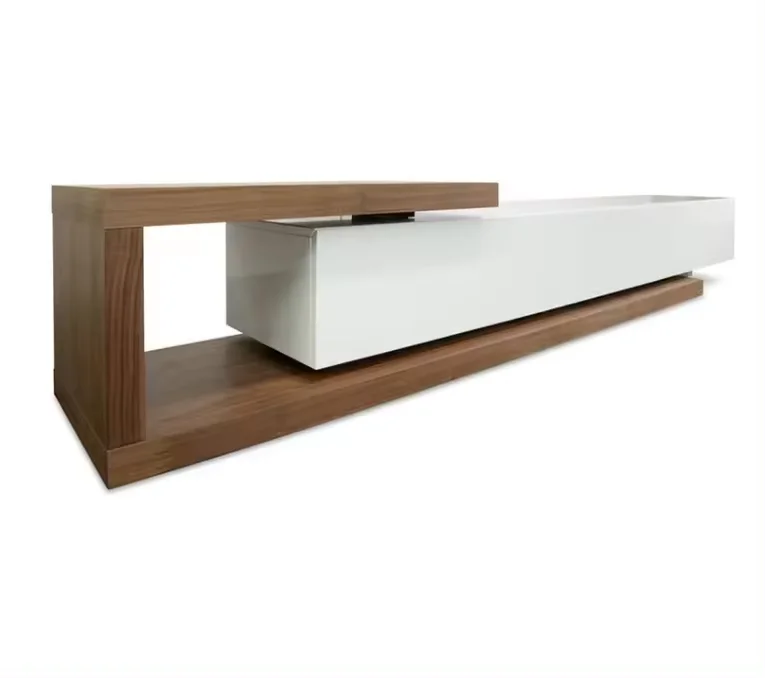 TV Stand in White High Glossy Finish TV Cabinet Modern Design Living Room Furniture
