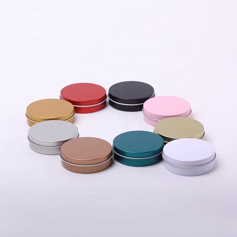 Stocked Small Portable Empty Crafts Storage Jewelry Metal Box Round Tin