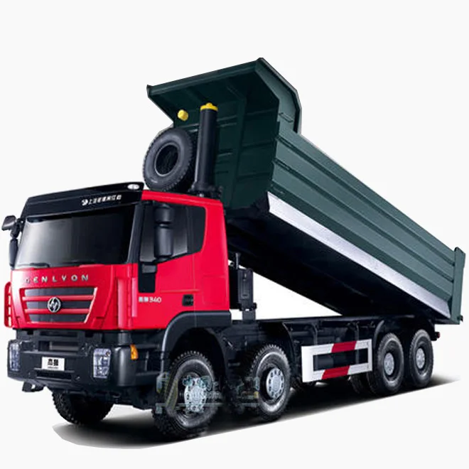 China HY Genlyon 420HP 390HP 10x8 8x4 heavy truck tipper dump truck for sale