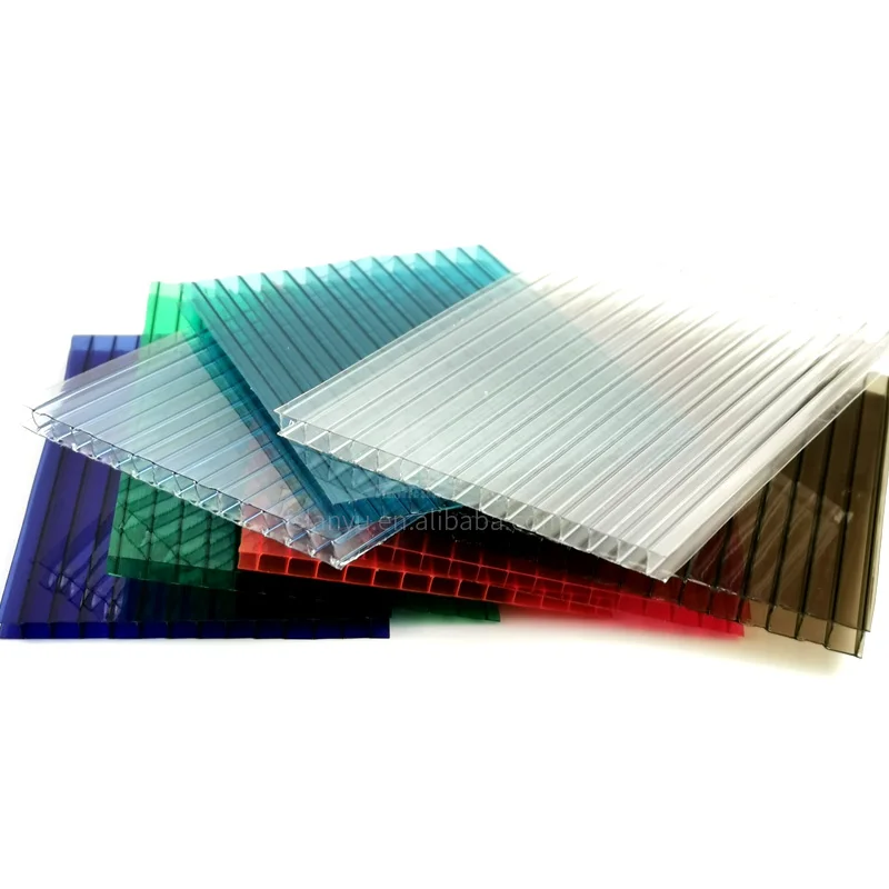 3mm 4mm 6mm 8mm 10mm bronze twin-wall lightweight polycarbonate hollow sheet