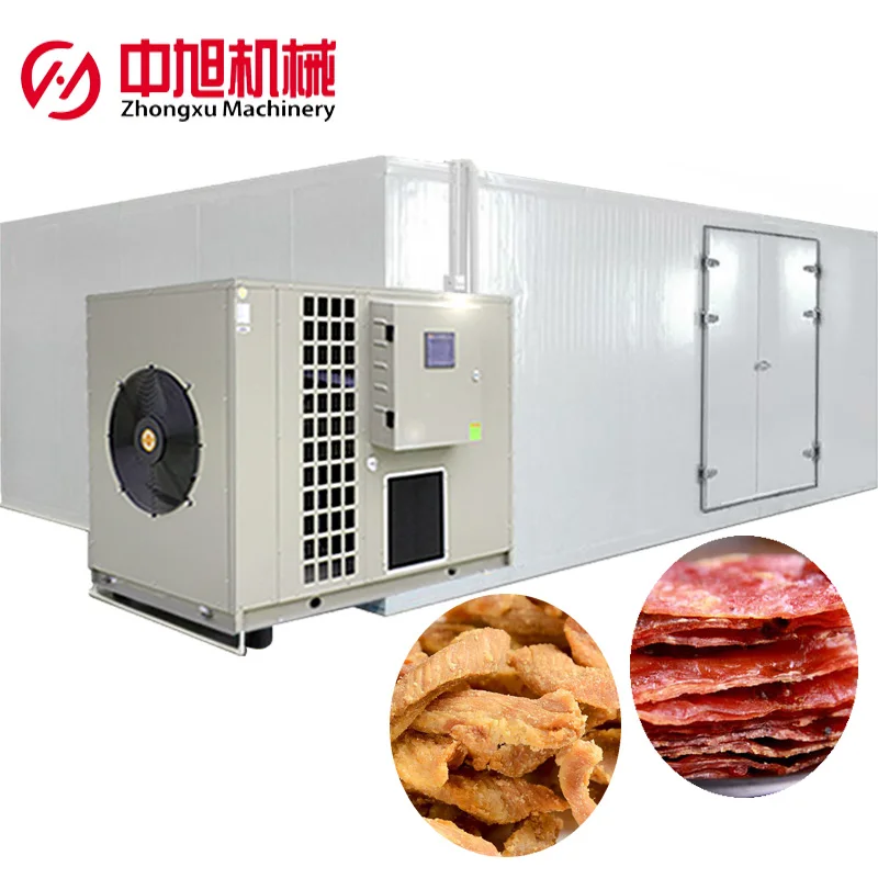 large capacity crued sliced meat bacon pork drying machine fruits vegetable chicken duck food ribs mushroom seafood dryer