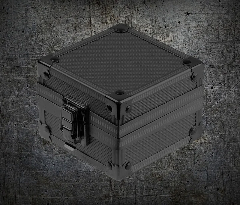 Watch Jewellery Storage Display Present Gift Box Case Aluminum Black