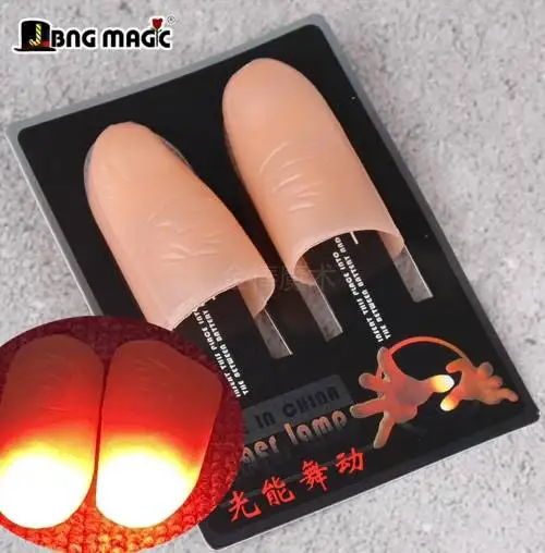 Thumbs Led Light up Toys Kids Magic Trick Props Funny Flashing Fingers Fantastic Glow Toys Glowing Thumb