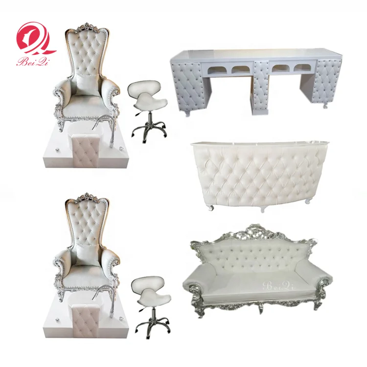 
Top selling luxury spa double purple kids pedicure station for sale 