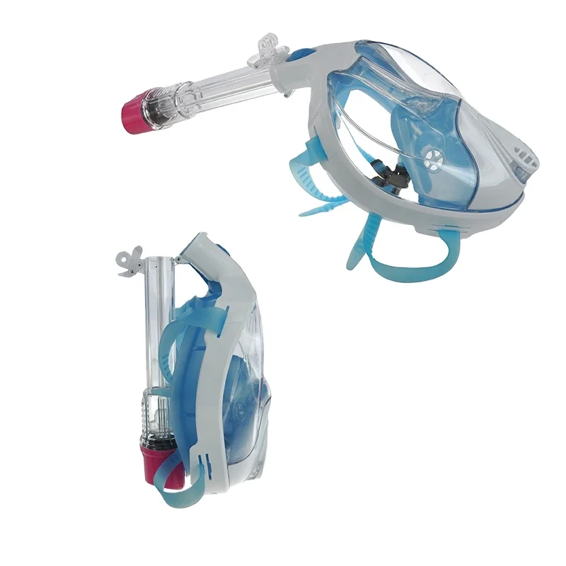 DOVOD popular new selected 180 degree panoramic view free breathing foldable full face snorkeling for kids&adults