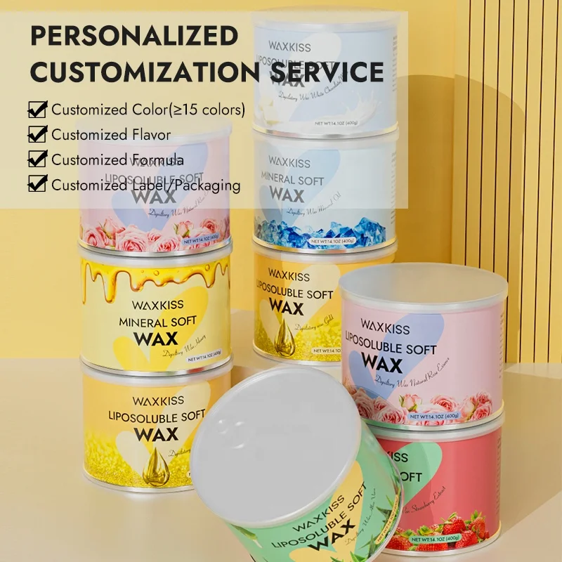 Hot Sale High Quality Deep Cleansing Skin Whitening Body Facial 400G Hair Removal Soft Brazilian Micro Soft Wax