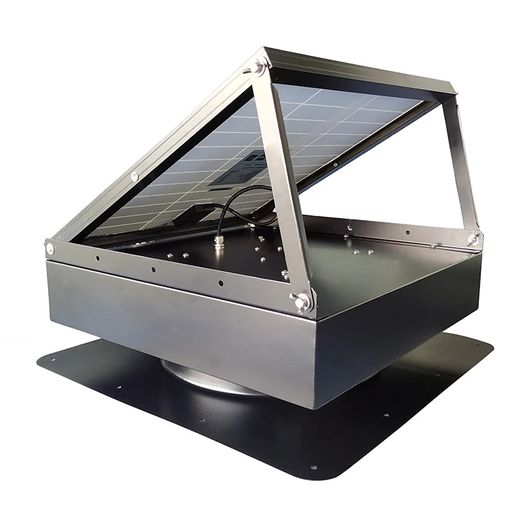 70 Watt Adjustable Attic Exhaust Fan Solar Powered For Warehouse Factory Ventilation
