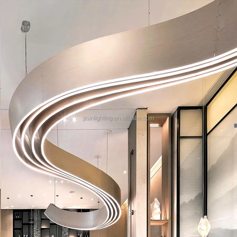 Luxury Custom Chandelier Indoor Decorations Large Hanging Ceiling Fixture Hotel Lobby Hall Banquet Remote LED Lights