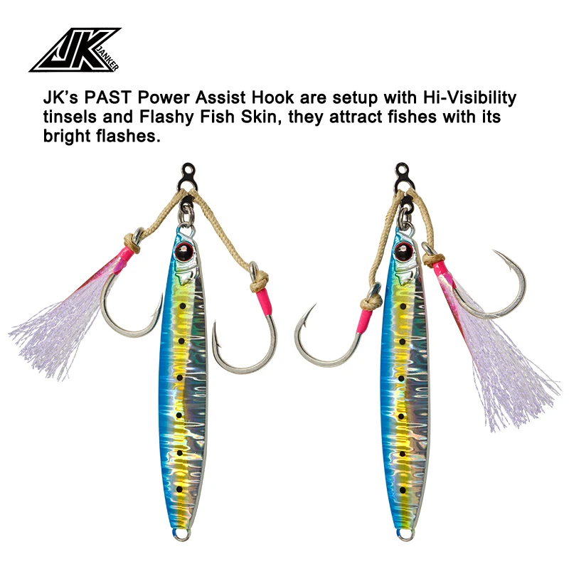 Hot Cheap Sell JANKER Assist Hook Jigging PAST-L Powerful Fishing Hooks High Carbon Steel Mustad Hook Rust Proof For Saltwater