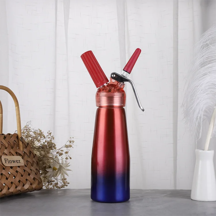 500ml Aluminum Whipped Cream Whipper Dispenser with Metal
