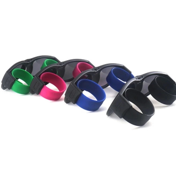 2022 Fasion Designer Cycling Mini Folding Polarized Sunglasses Women Men Cool Trendy Outdoor Sport Slap Sunglasses