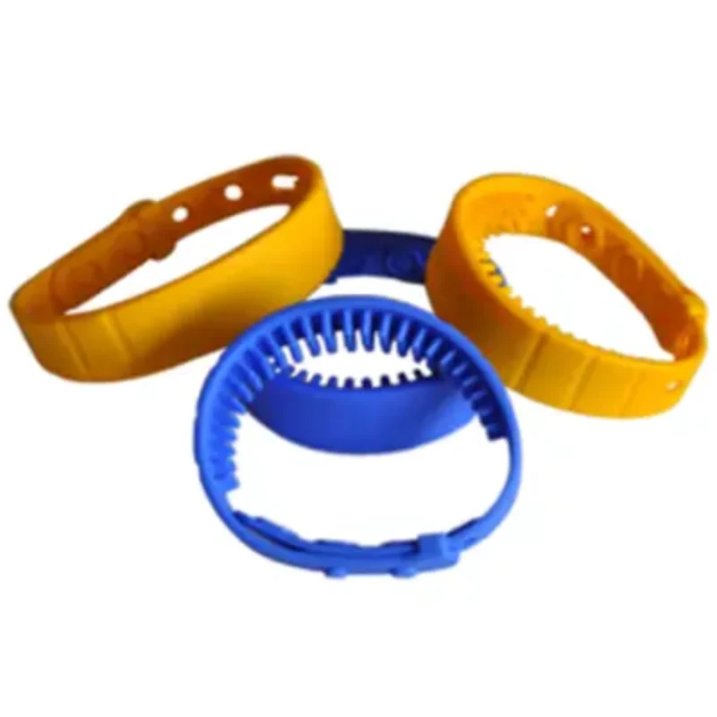 MWG14 Premium adjustable skidproof  Silicone RFID / NFC Bracelet / Custom buckle  rfid silicone wristband keychain