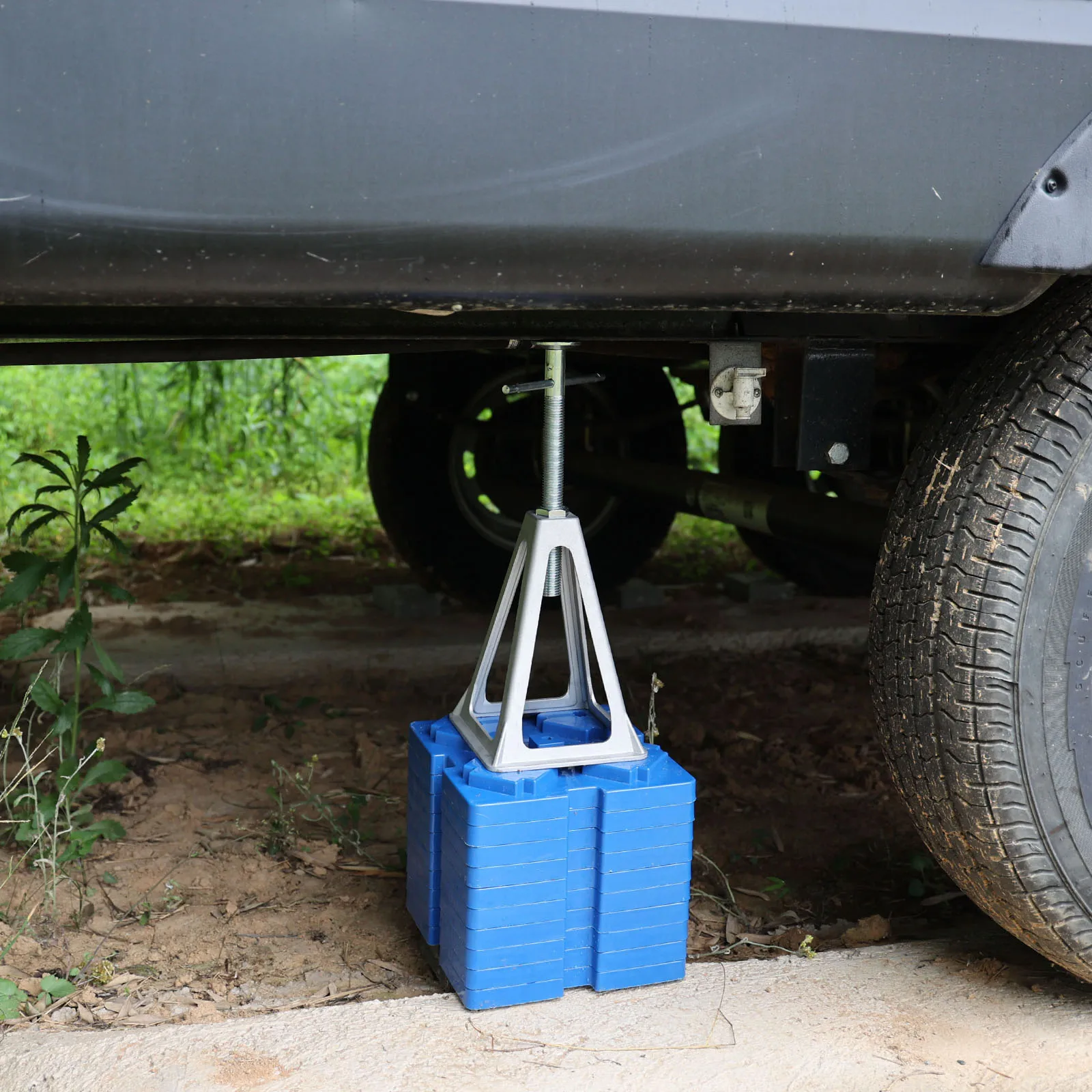 RV Leveling Blocks 10PCS Per Set with a Black Carry Bag, Camper Leveler System for RV Travel Trailer Motorhome