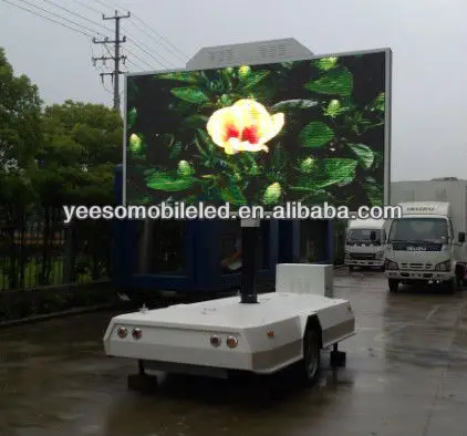 China customized led display trailer for roadshow