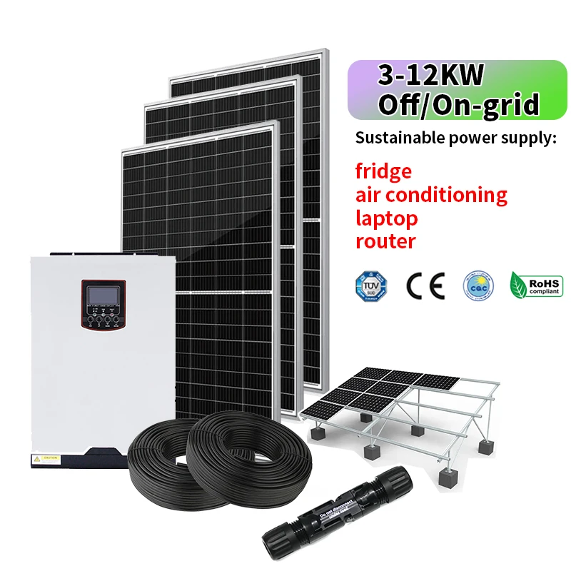 Wholesale Price Small Solar System For Home 1KW 2KW 3KW 4KW 5KW Getting Solar Panels For You Home Kit Solar Home