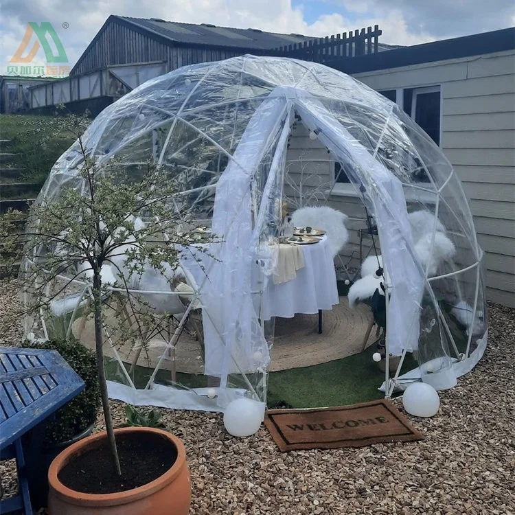 Прозрачные пластиковые купольные садовые igloo палатки для мероприятий
