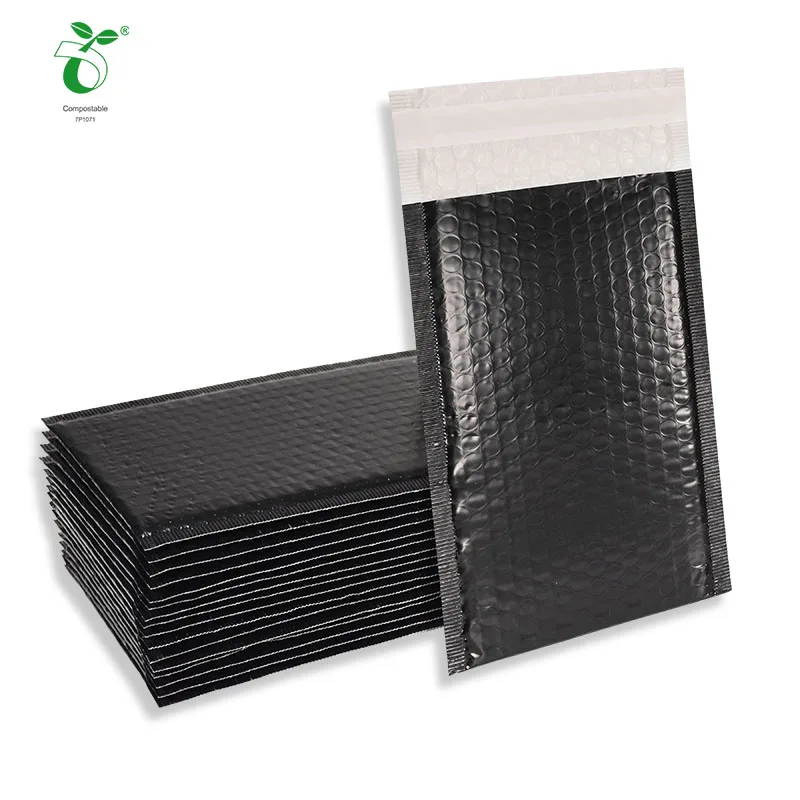 wholesale custom logo printed  biodegradable compostable eco-friendly shipping mailer bubble bag