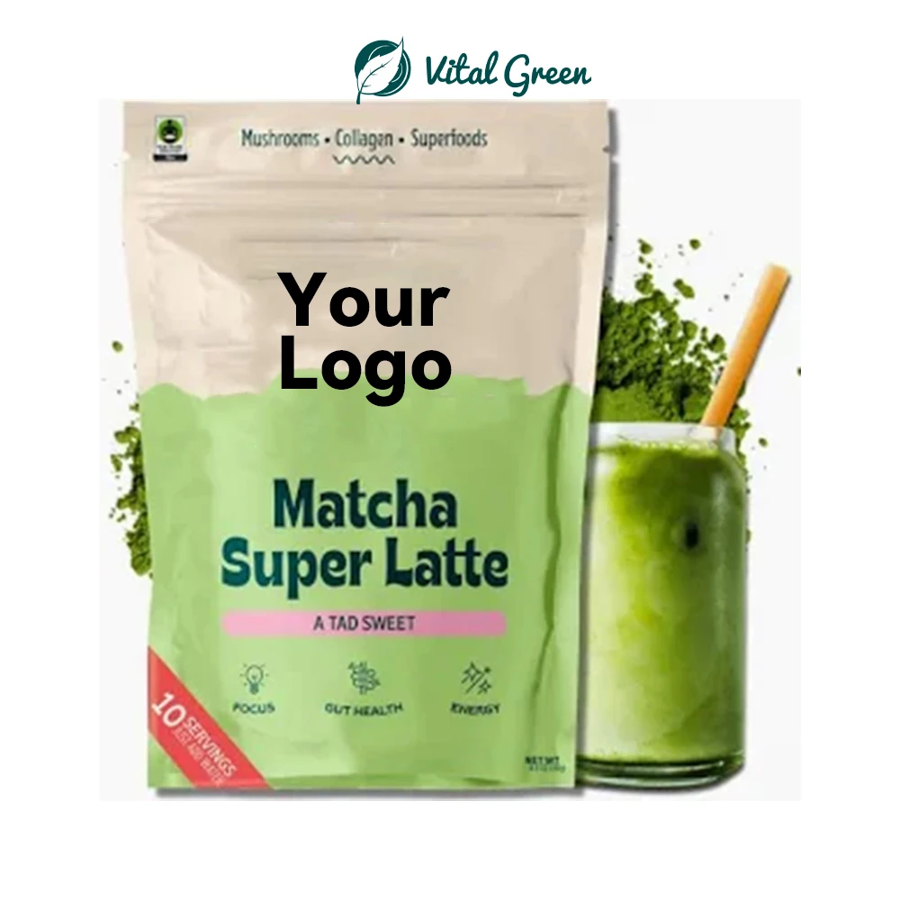 Wholesale Quality Matcha Green Tea 3a 4a Grade Matcha Powder Supplier Mushroom Matcha Latte Powder With Adaptogens